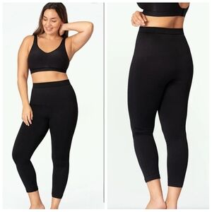 NWT Shapermint Essentials Mid Waist Shaping Capri Black Women's Small Shapewear